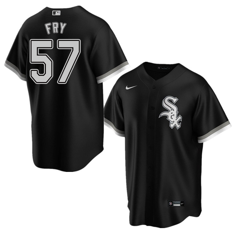 Nike Men #57 Jace Fry Chicago White Sox Baseball Jerseys Sale-Black